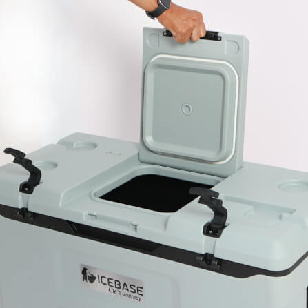 กระติกน้ำแข็งเก็บความเย็น ICEBASE รุ่น CLT-801 (TITAN) ขนาด 50 ลิตร สีเทา_9